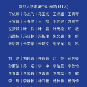 上海支援湖北醫(yī)療隊(duì)英雄榜全名單公布，記住這1649個(gè)閃亮的名字！