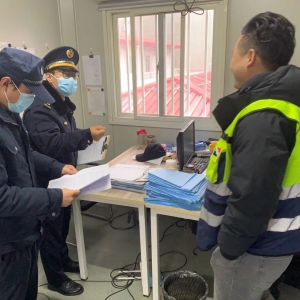 提前謀劃進工地，主動作為優服務——松江區城管經開區中隊扎實推進文明施工管控工作