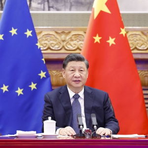 習近平會見歐洲理事會主席米歇爾和歐盟委員會主席馮德萊恩