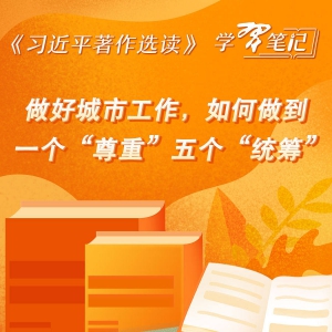 《習(xí)近平著作選讀》學(xué)習(xí)筆記：做好城市工作，如何做到一個“尊重”五個“統(tǒng)籌”